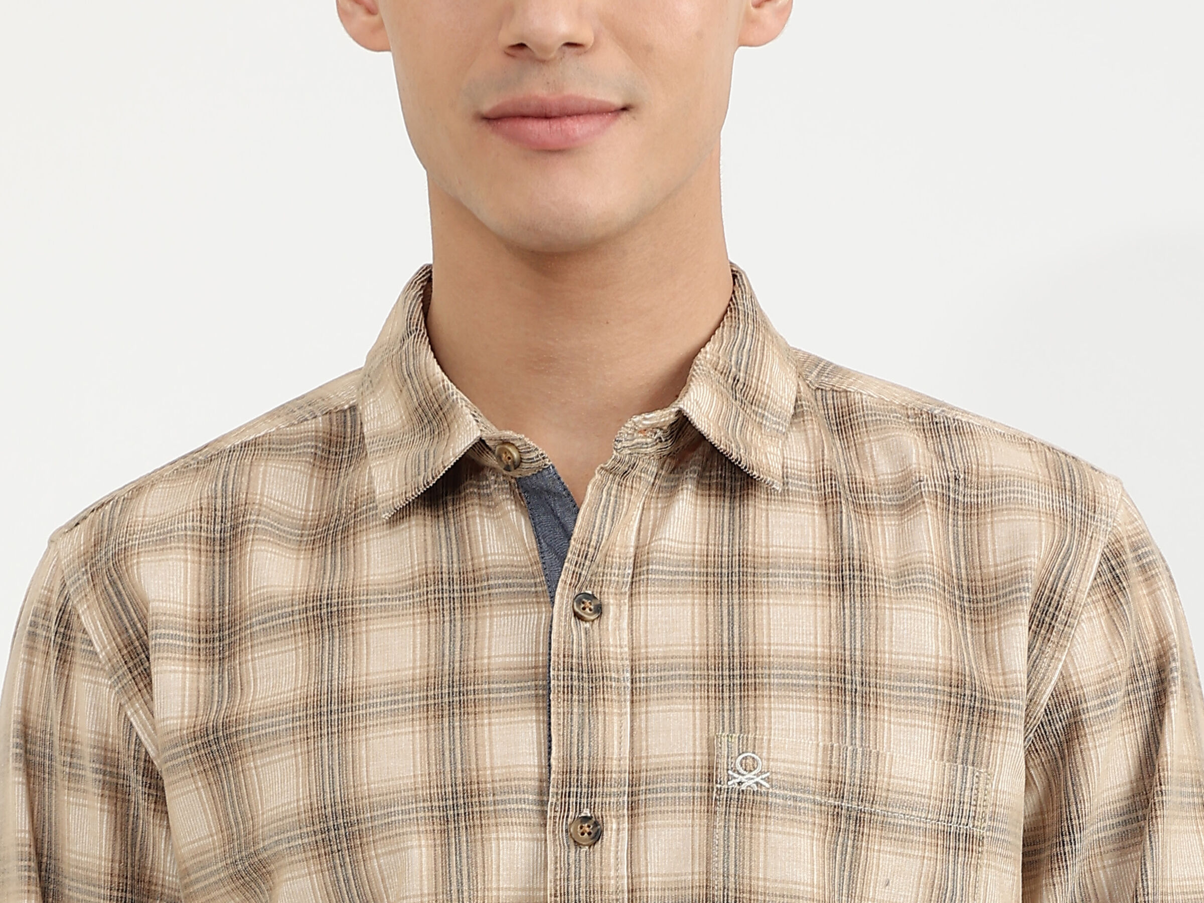 F/S CORDUROY CHECK SHIRT image number 4