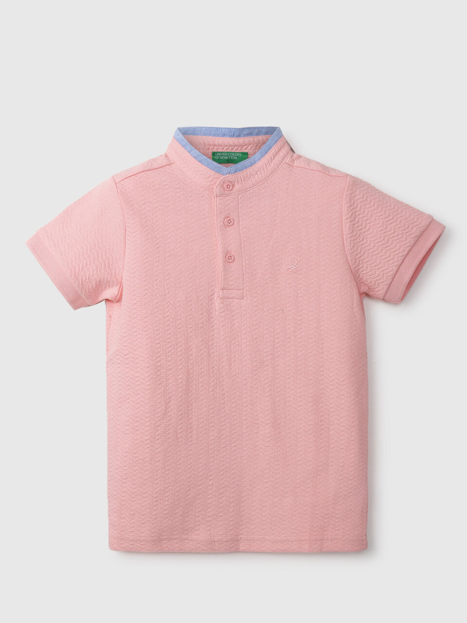 ZIG ZAG JACQ. HENLEY POLO image number 1