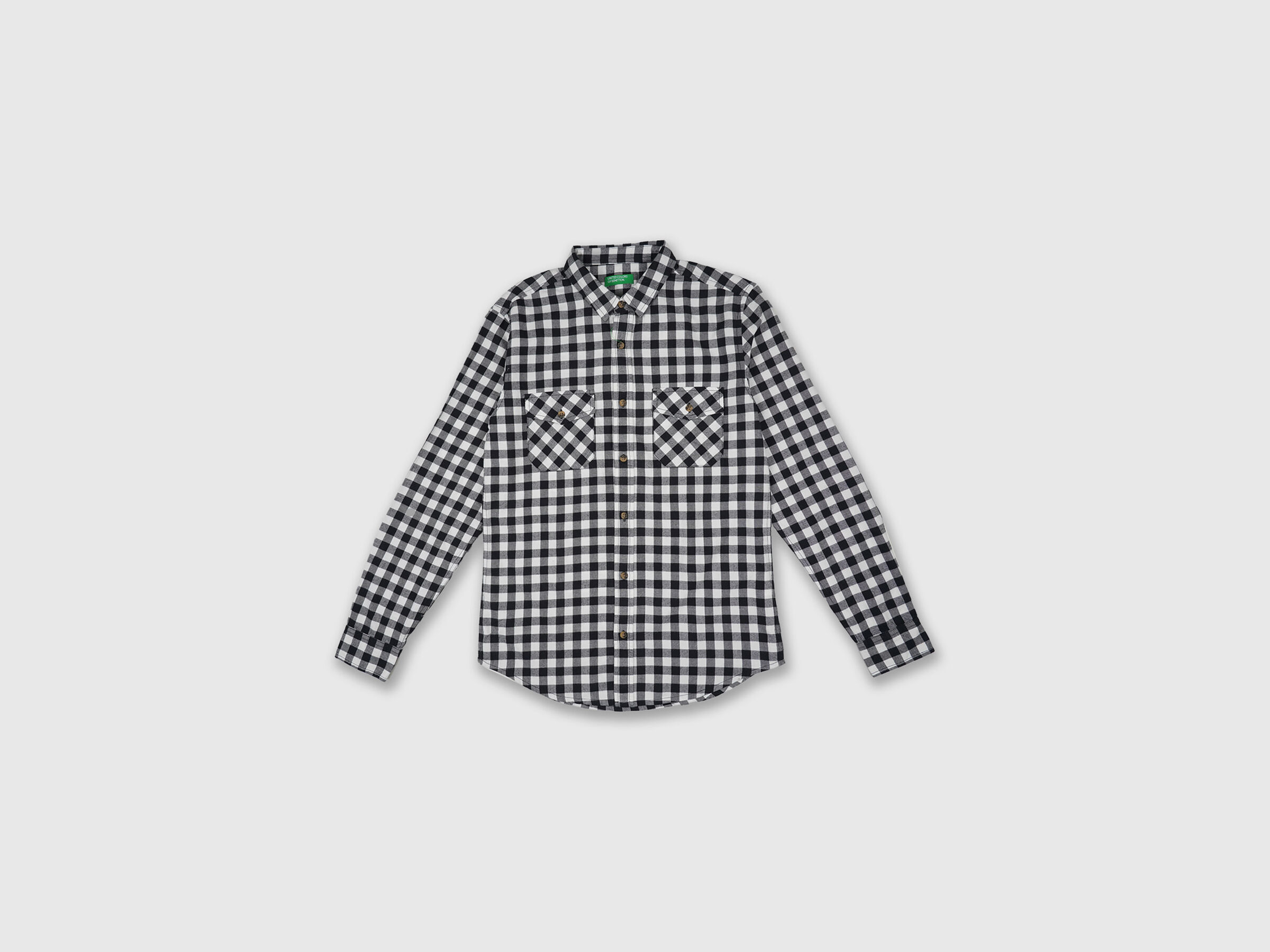 Fill Sleeve Utility Gingham Flannel Shirt image number 4