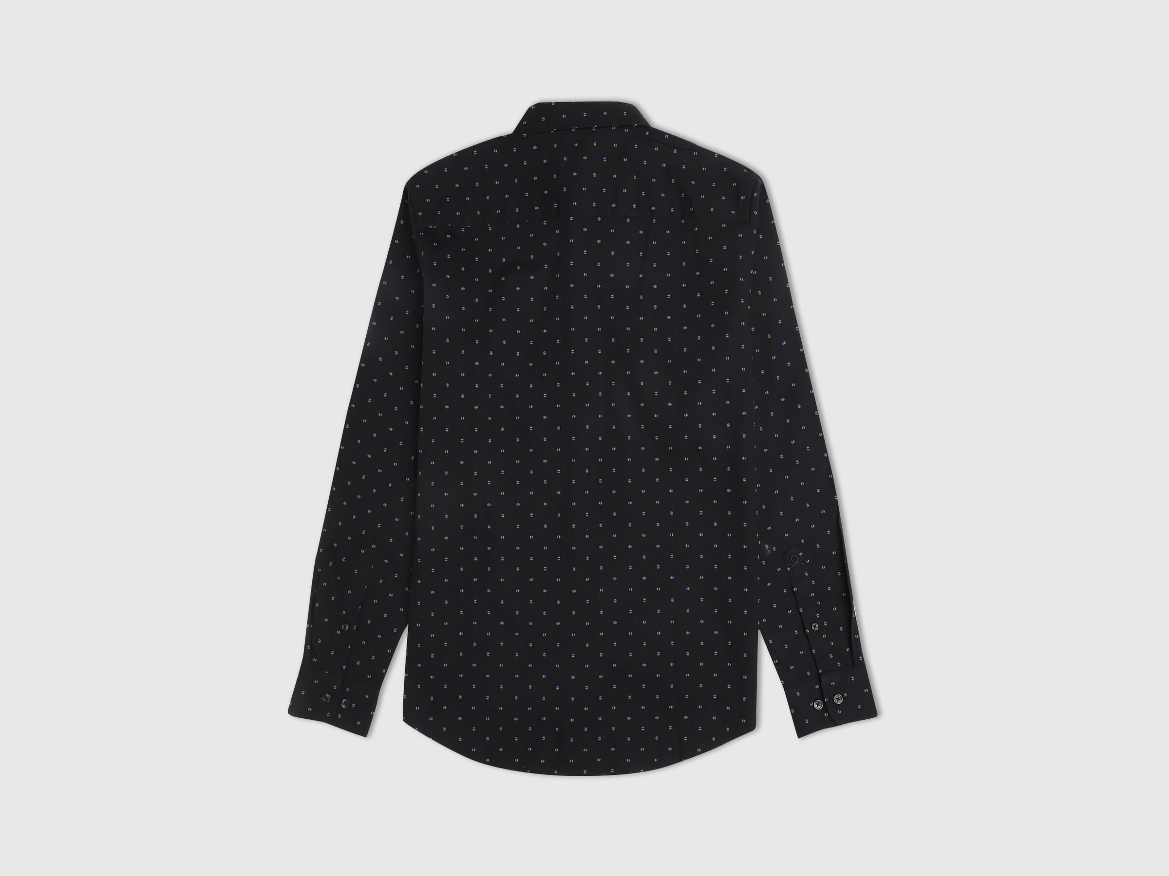 Full Sleeves Stretch Poplin  Half Circle Print Sh image number 6