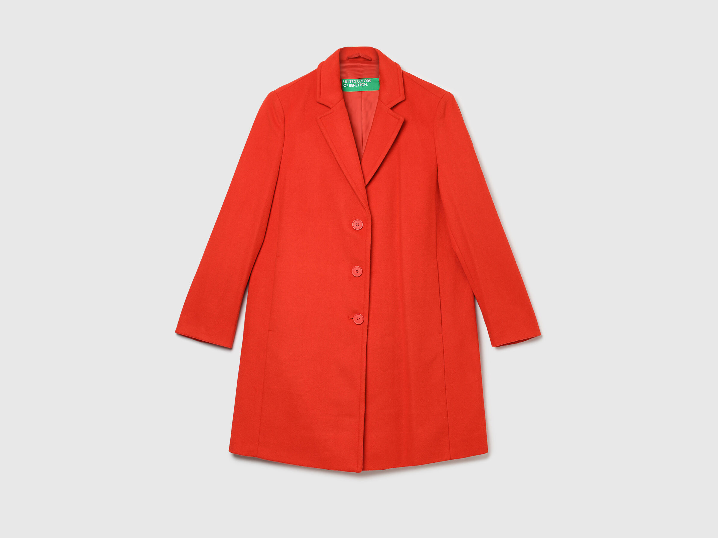 L/S LAPEL COLLAR KNEE LENGTH COAT image number 6