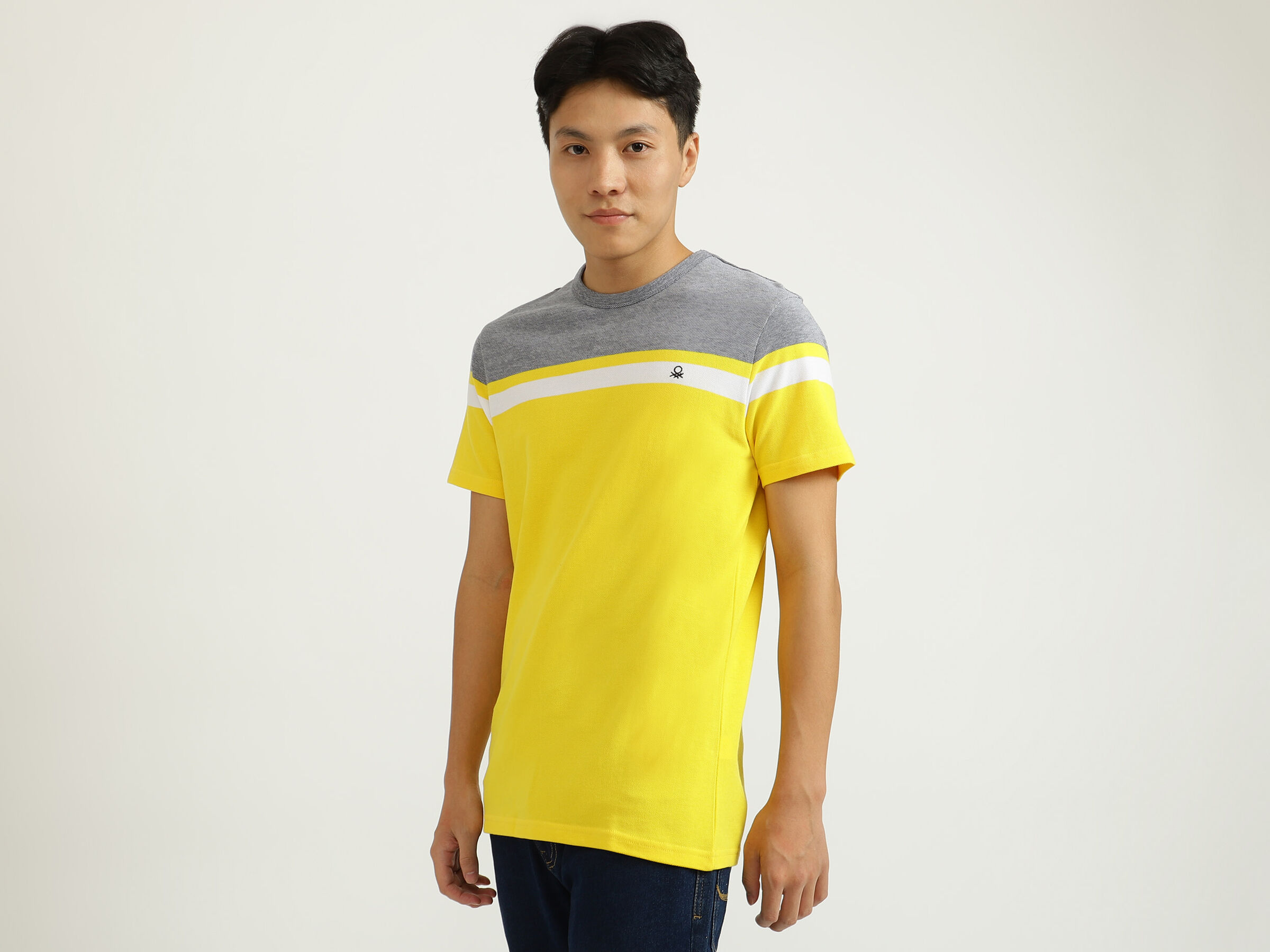 Engineered Stripe Pique Tee image number 1