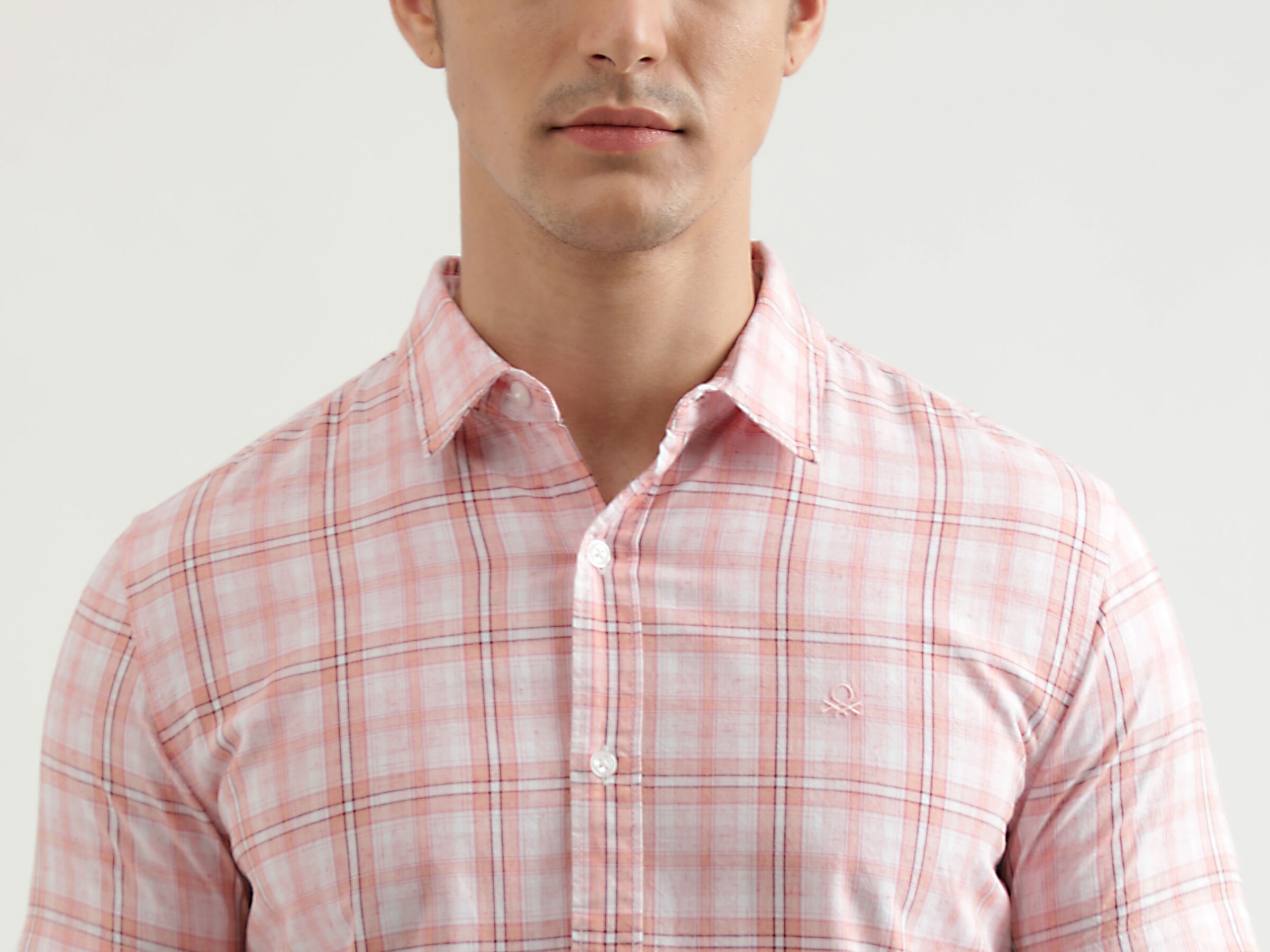 Half Sleeve Lyocell Check Shirt image number 4
