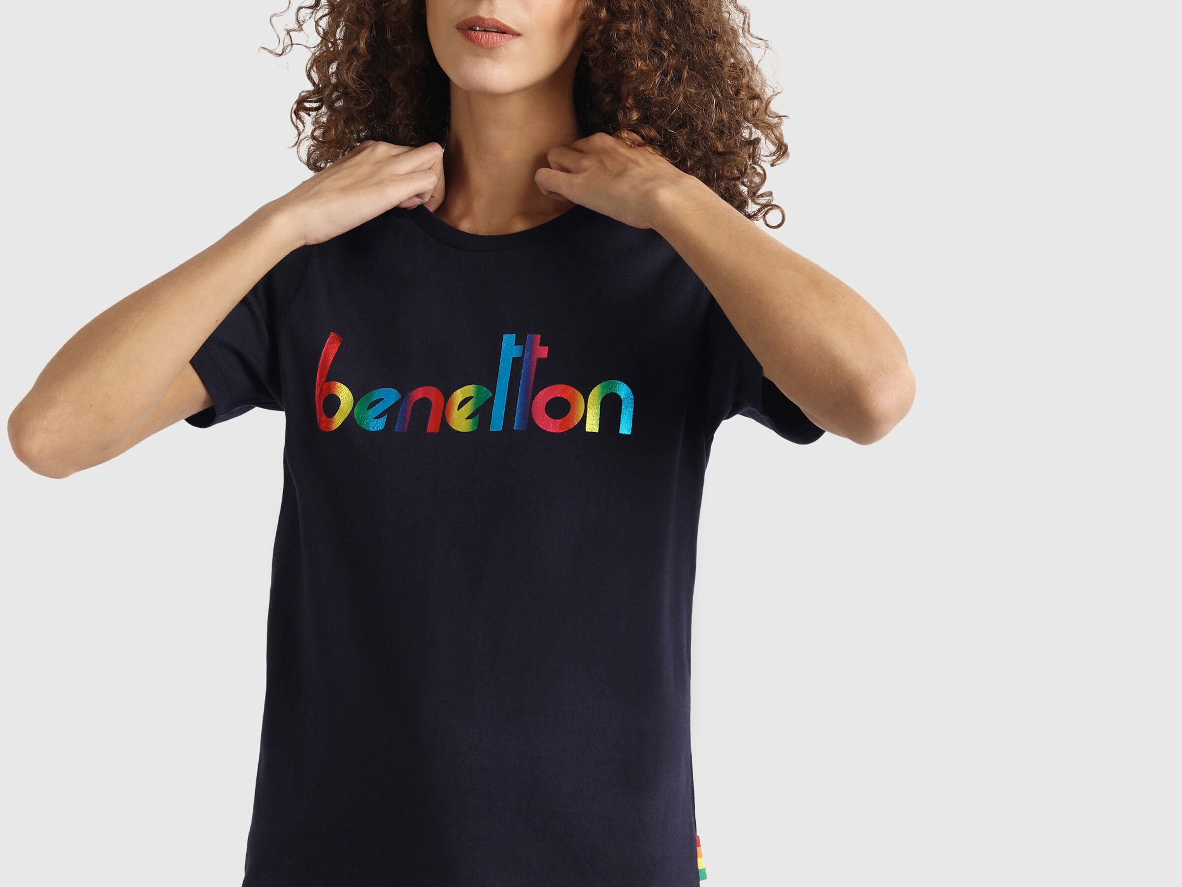 Iconic T-Shirt with Benetton Text image number 5
