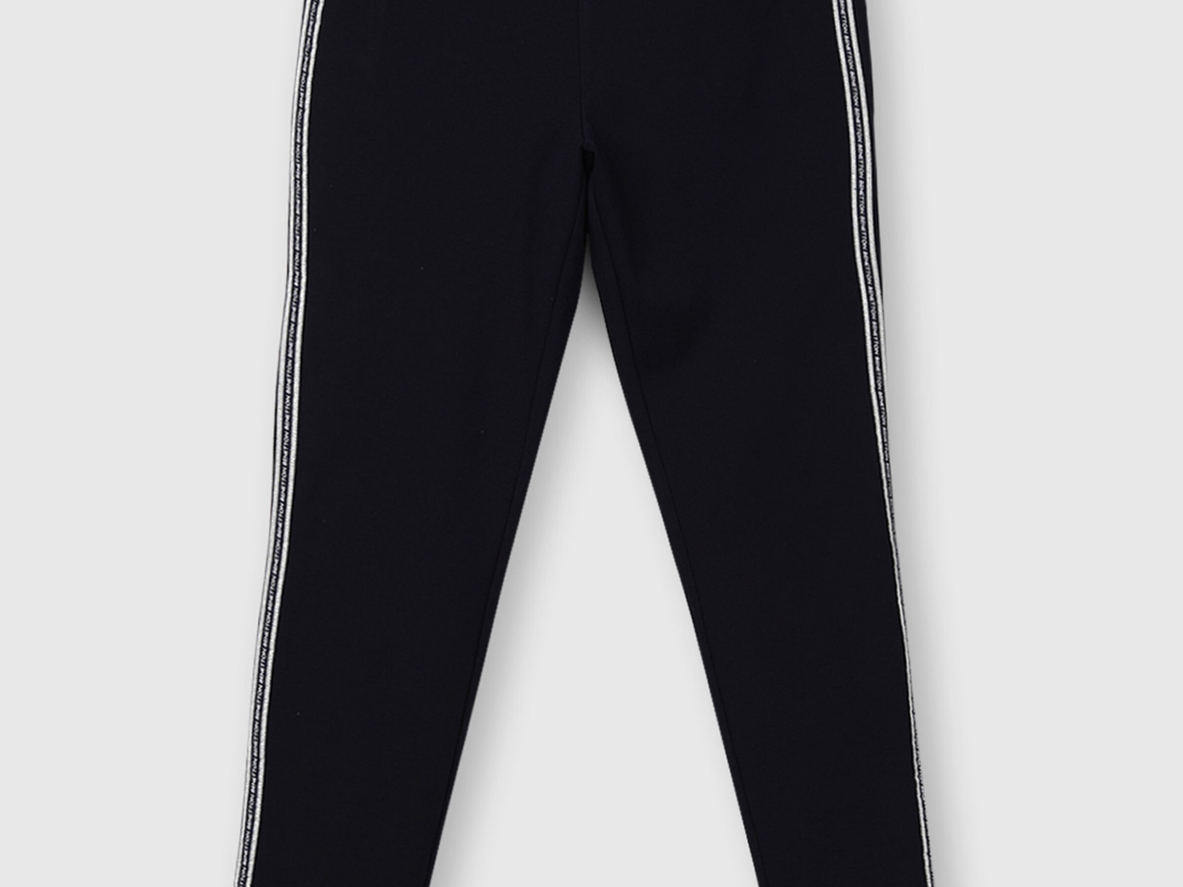 Cotton Leggings with Lurex and Branding Tape image number 4