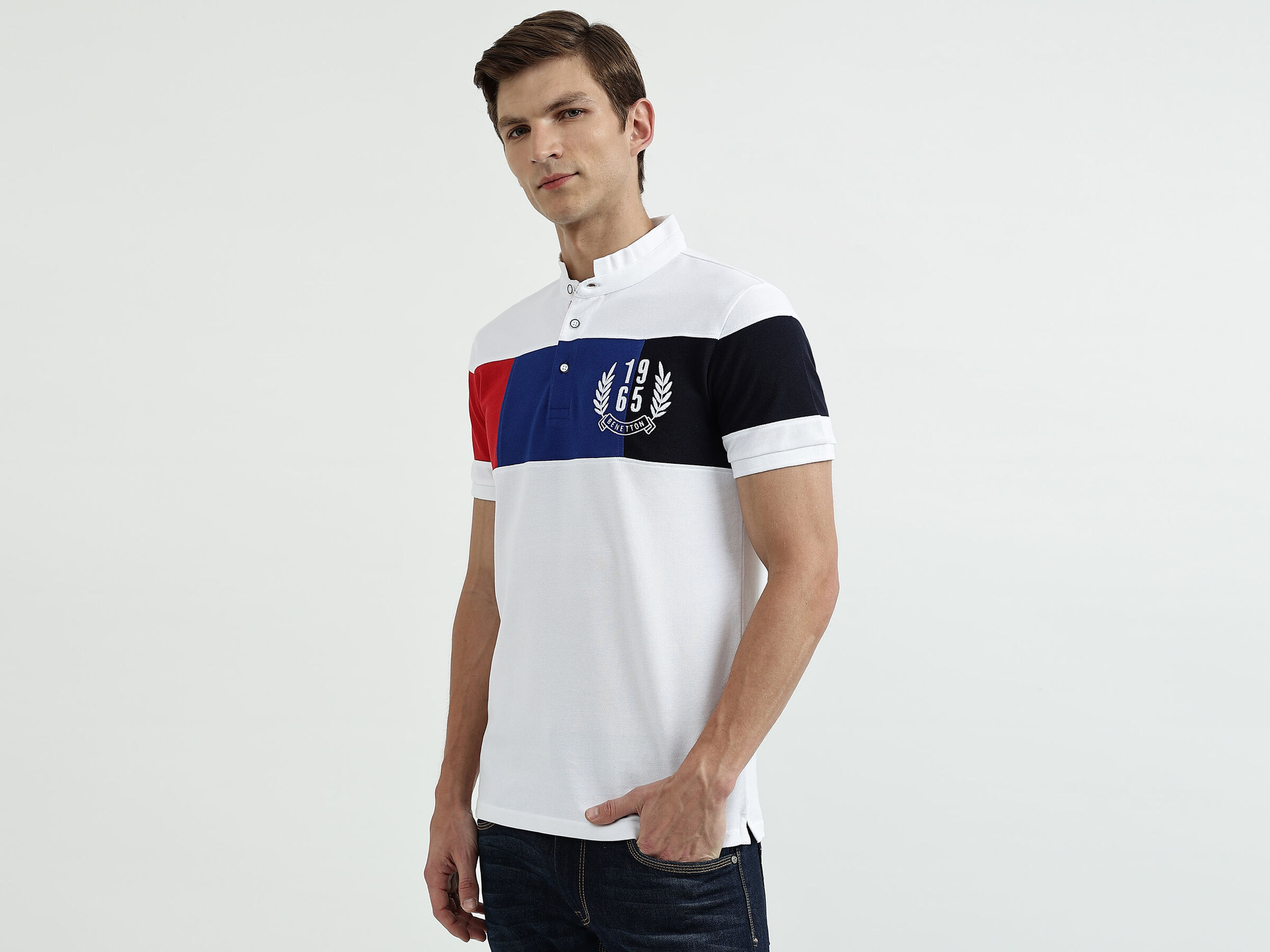 Color Blocked Emblem Polo image number 1