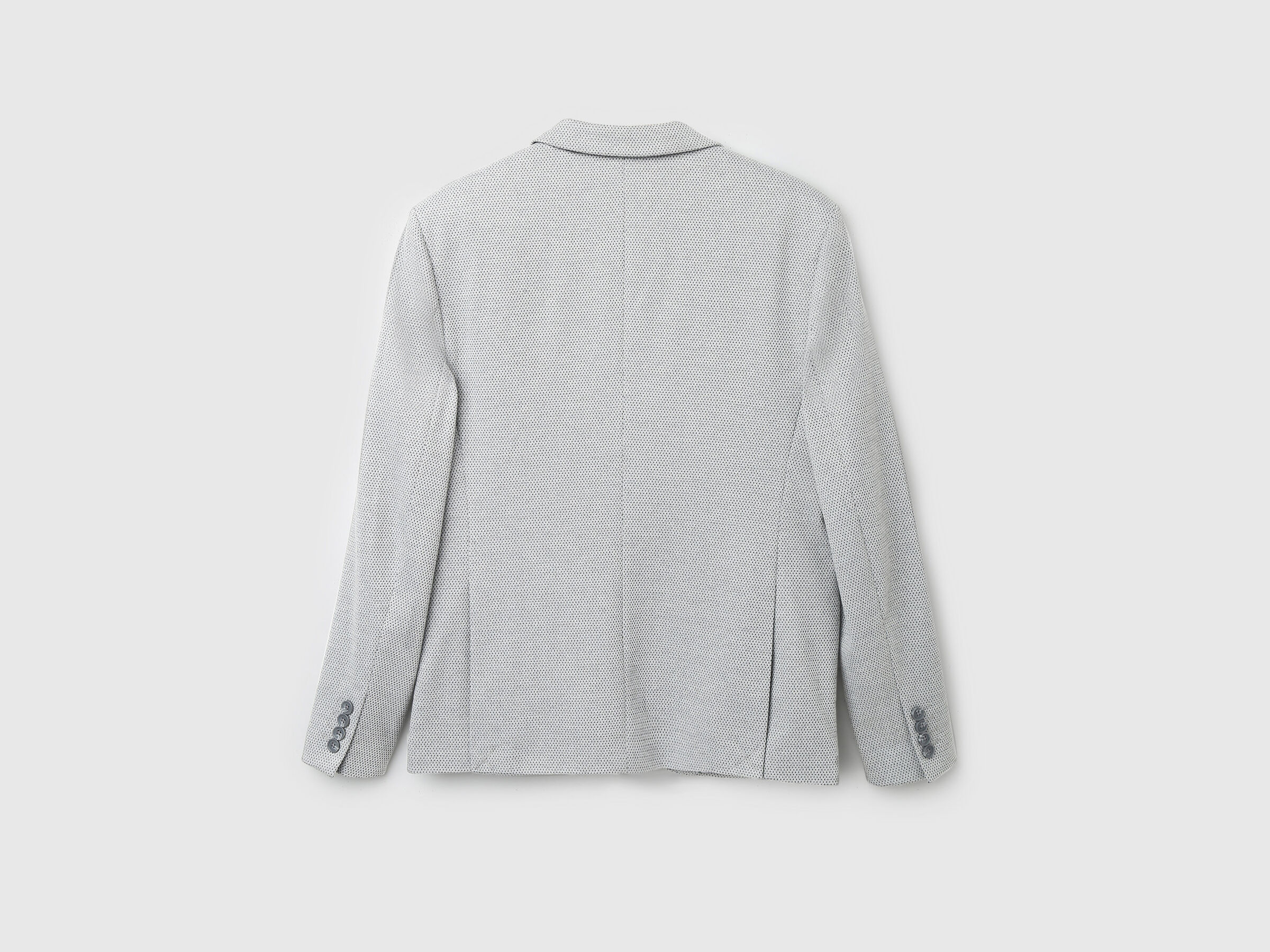 MESH STRUCTURE KNIT BLAZER image number 7
