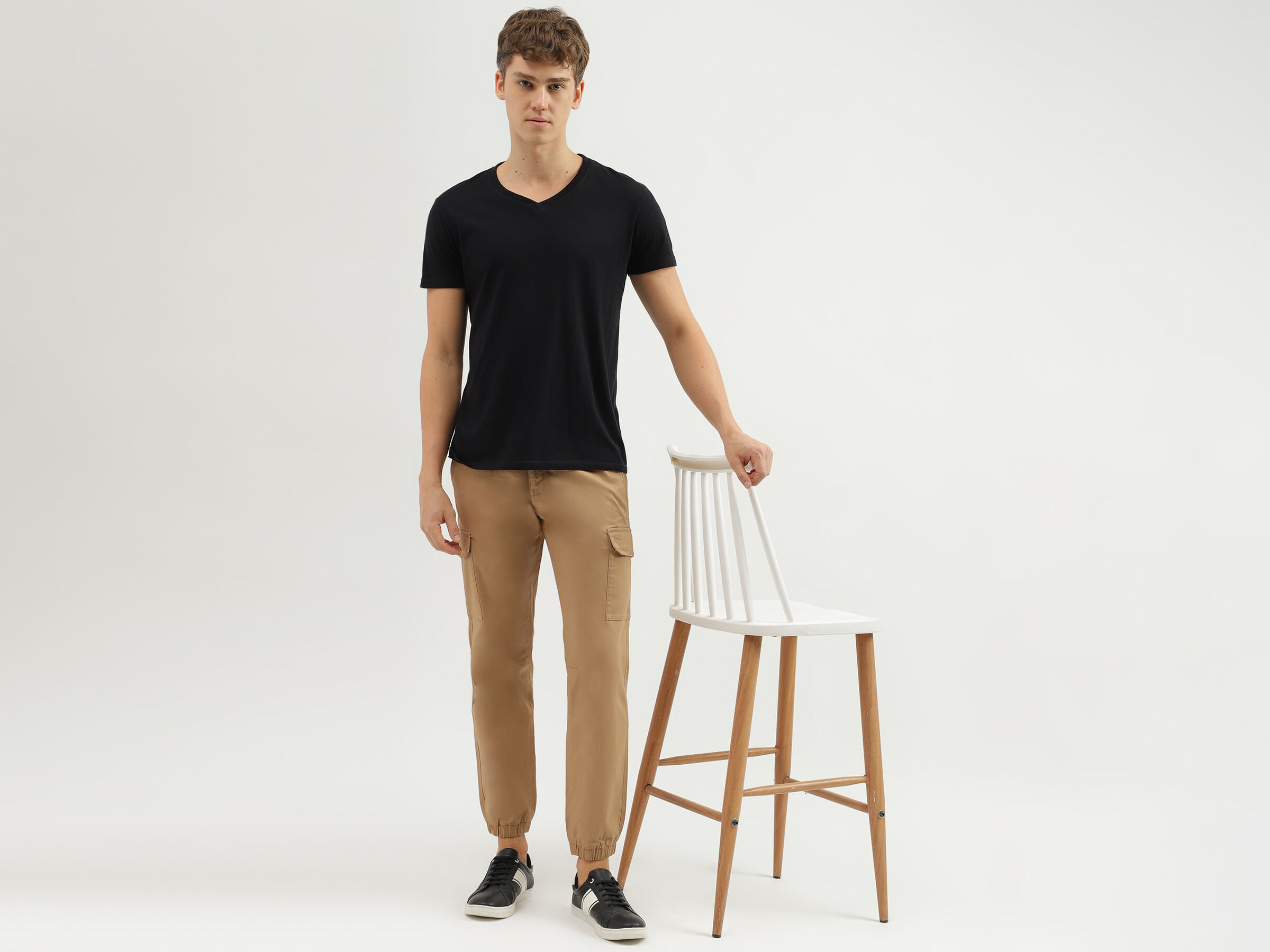 COTTON WASHED CARGO JOGGER image number 4