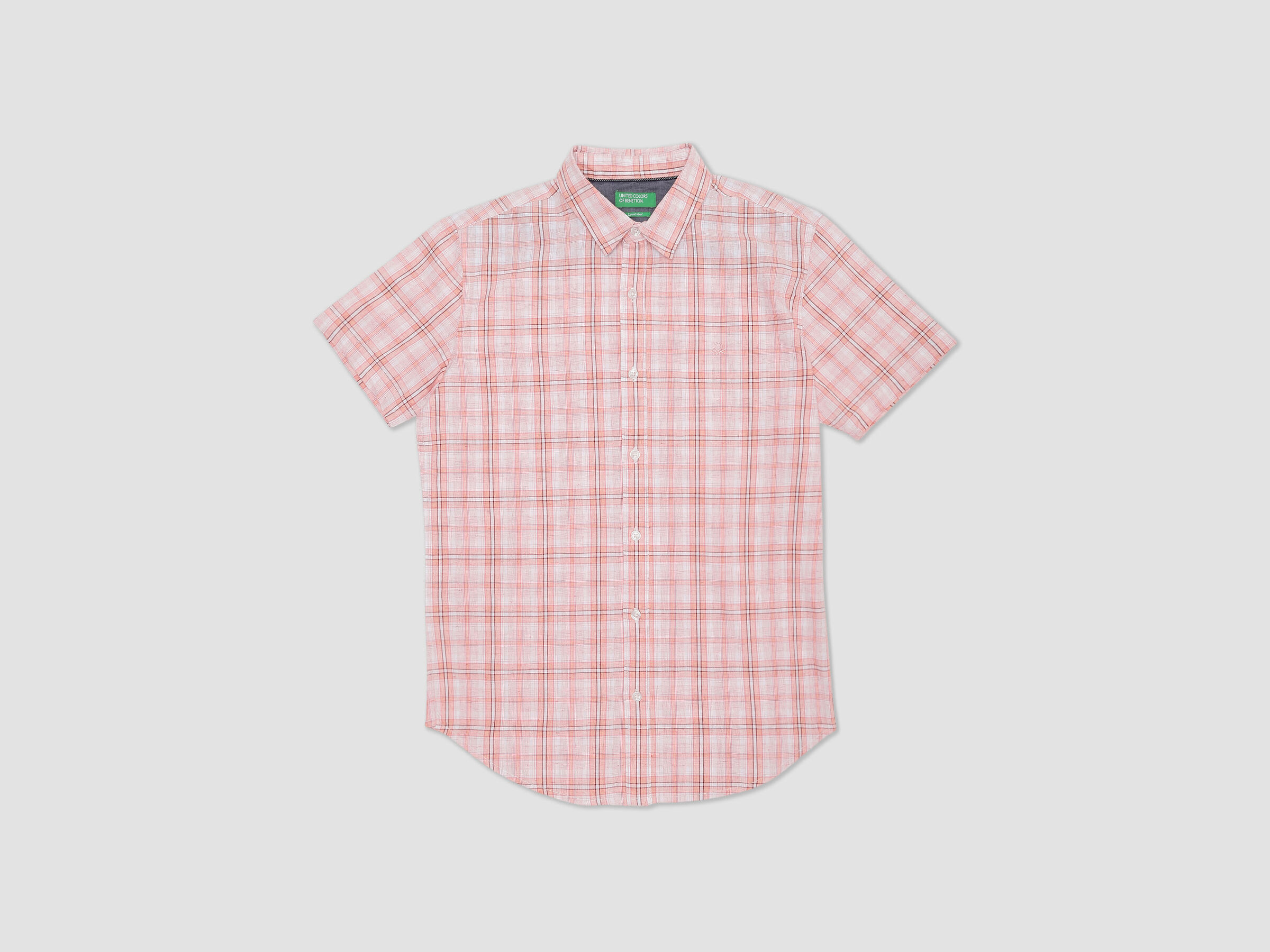 Half Sleeve Lyocell Check Shirt image number 5