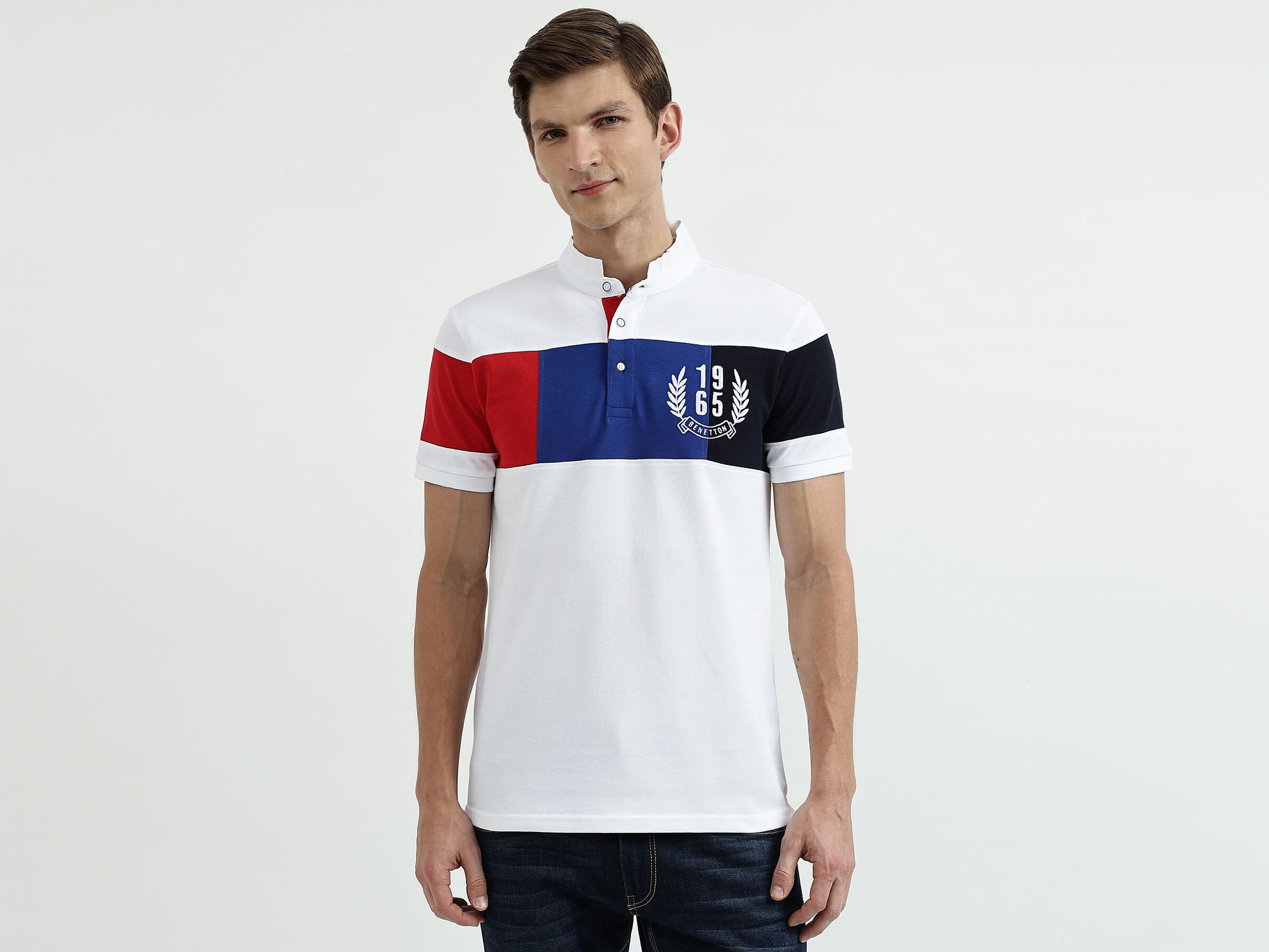 Color Blocked Emblem Polo image number 0