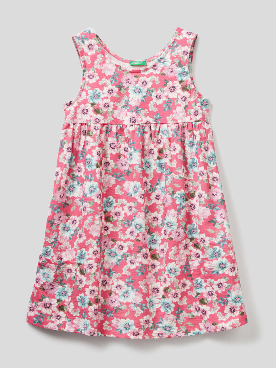 Patterned beach cover-up dress image number 1