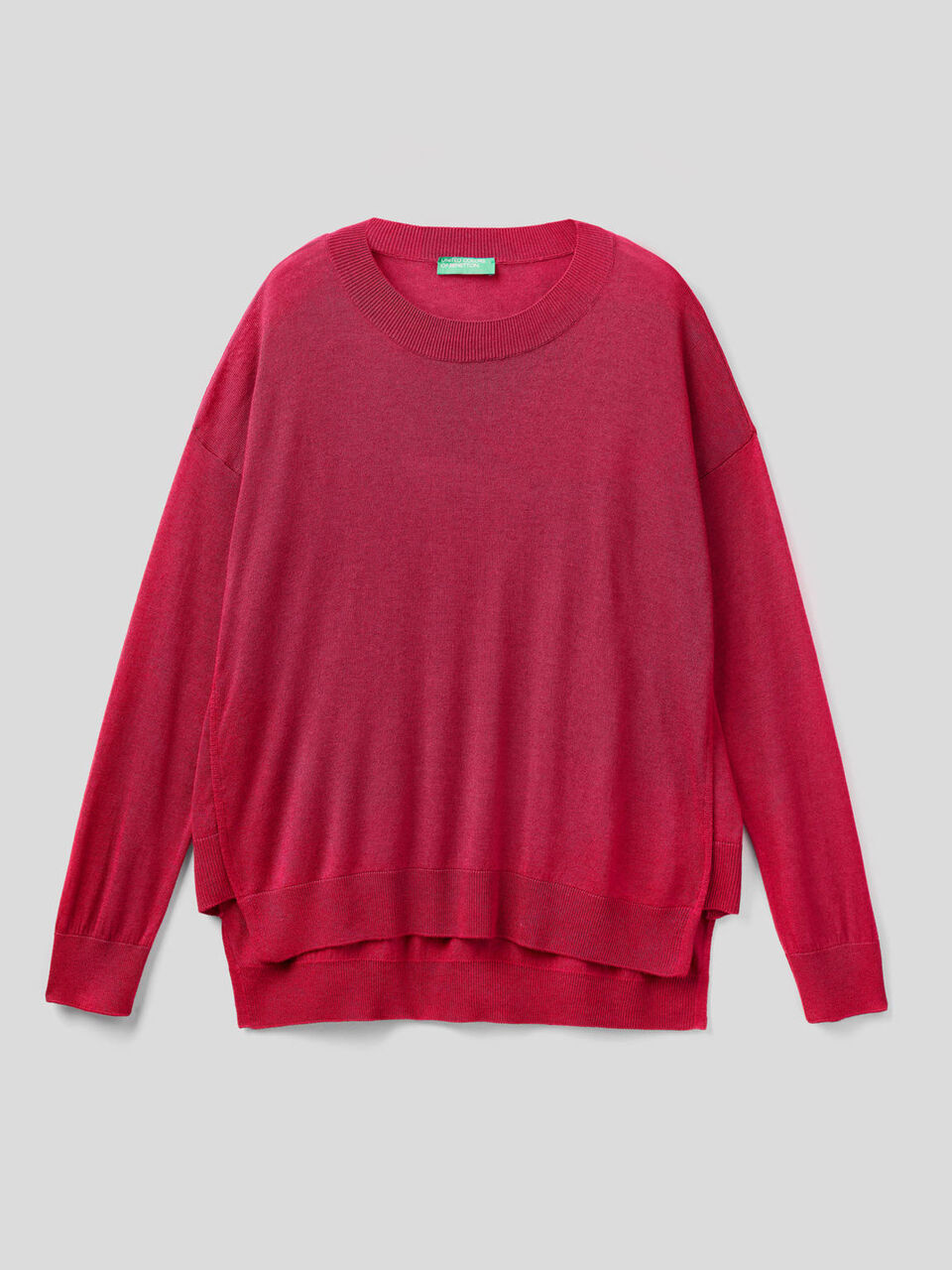 Relaxed fit sweater with slits image number 1