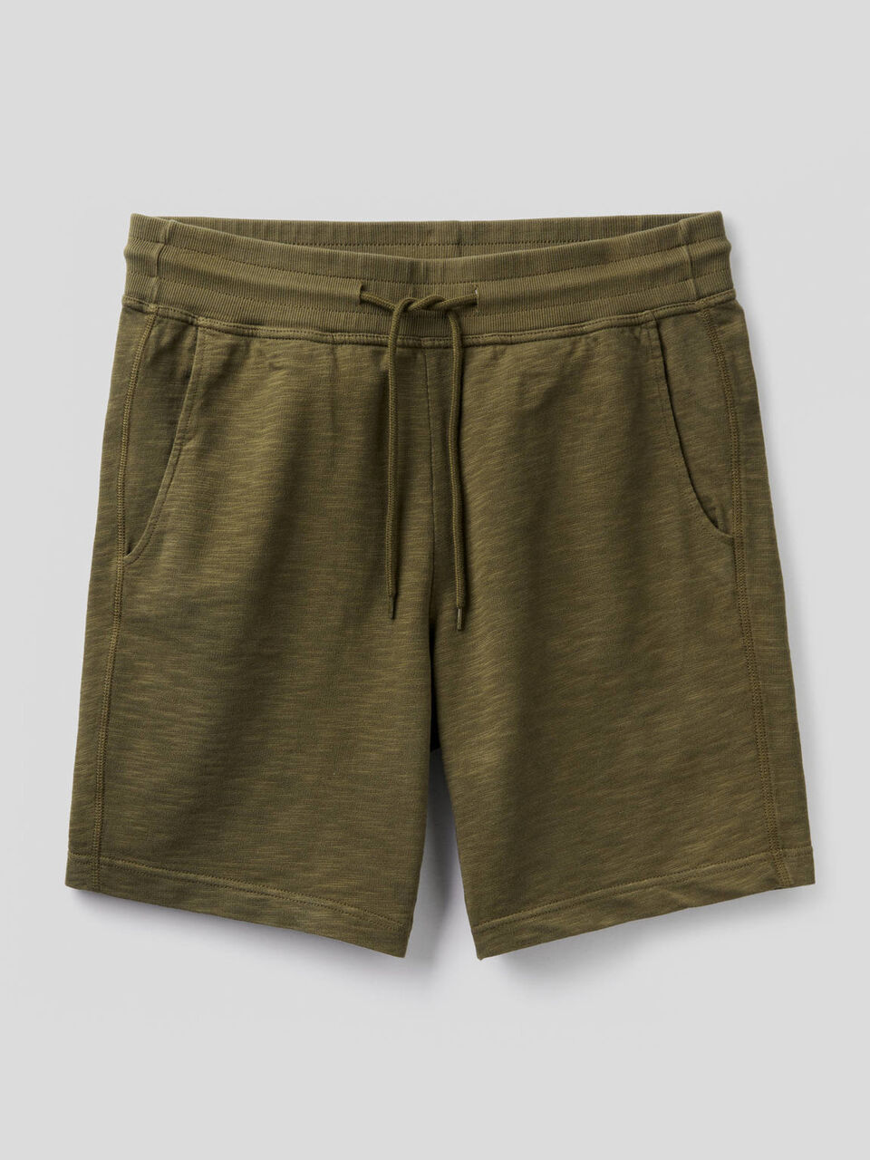 Fleece bermudas with drawstring image number 1