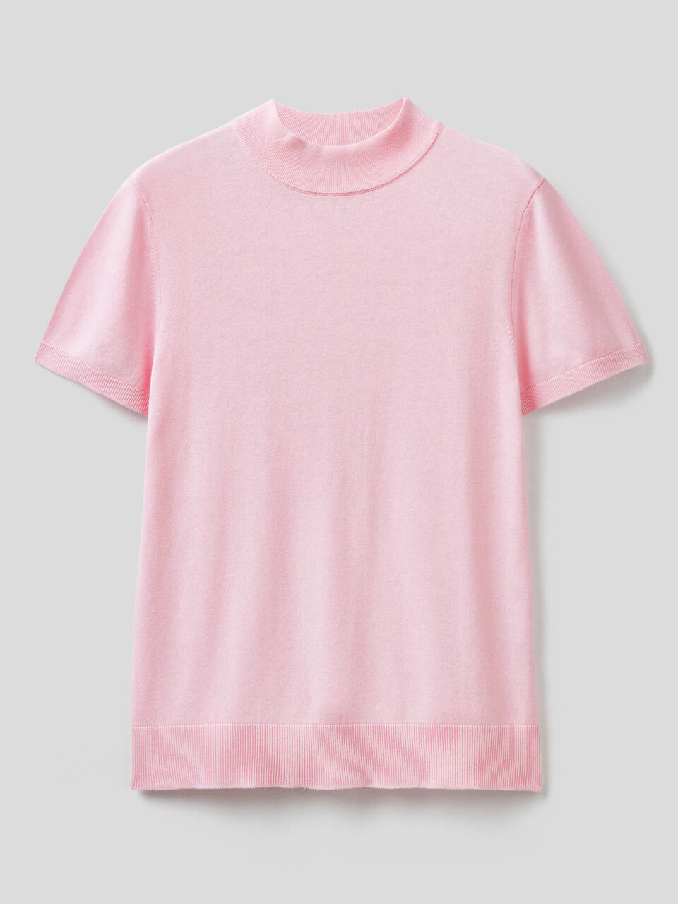 Short sleeve turtleneck sweater image number 1
