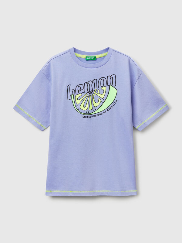 T-shirt with print on front and back Junior Boy