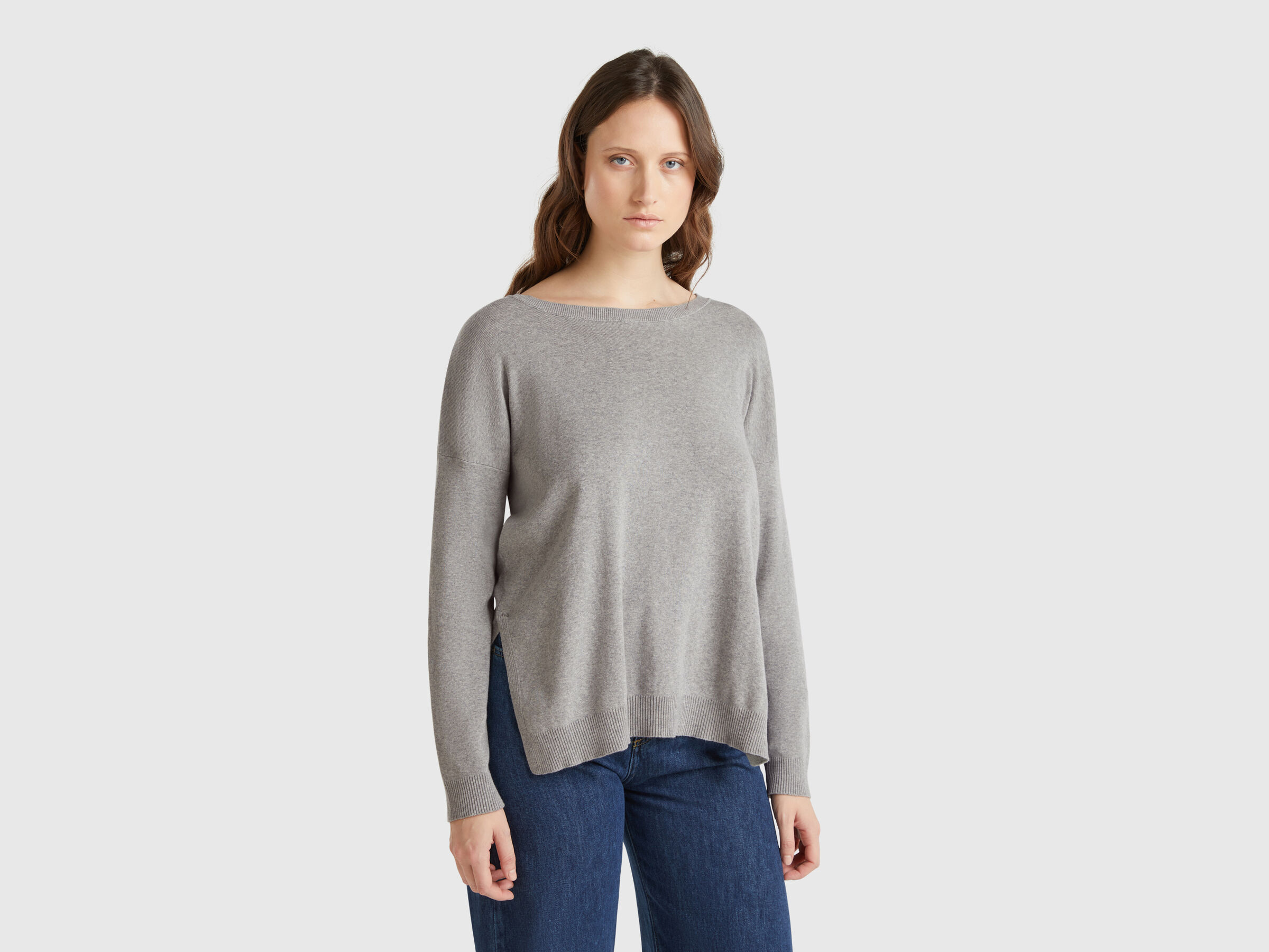 BOAT-NECK SWEAT.L/S Women image number 0