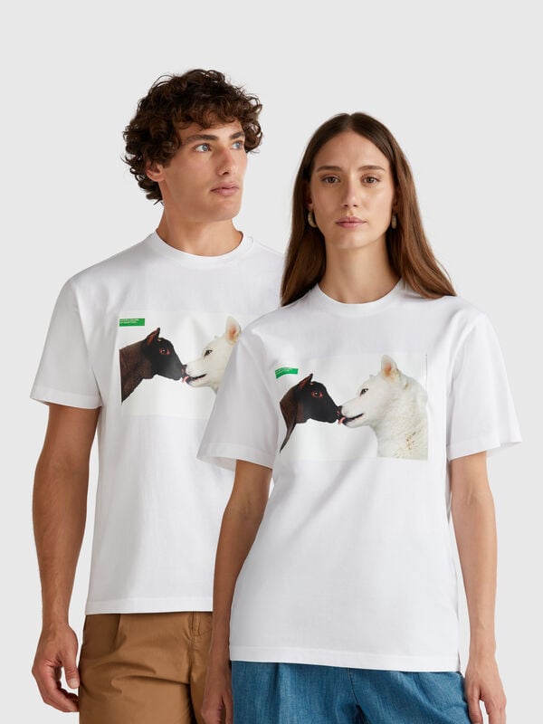T-shirt with Oliviero Toscani photographic print