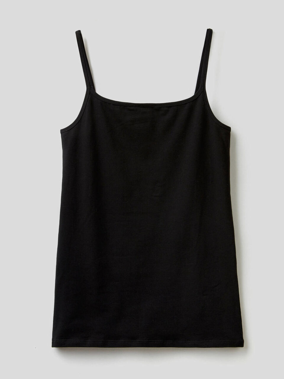 Tank top in stretch cotton image number 2