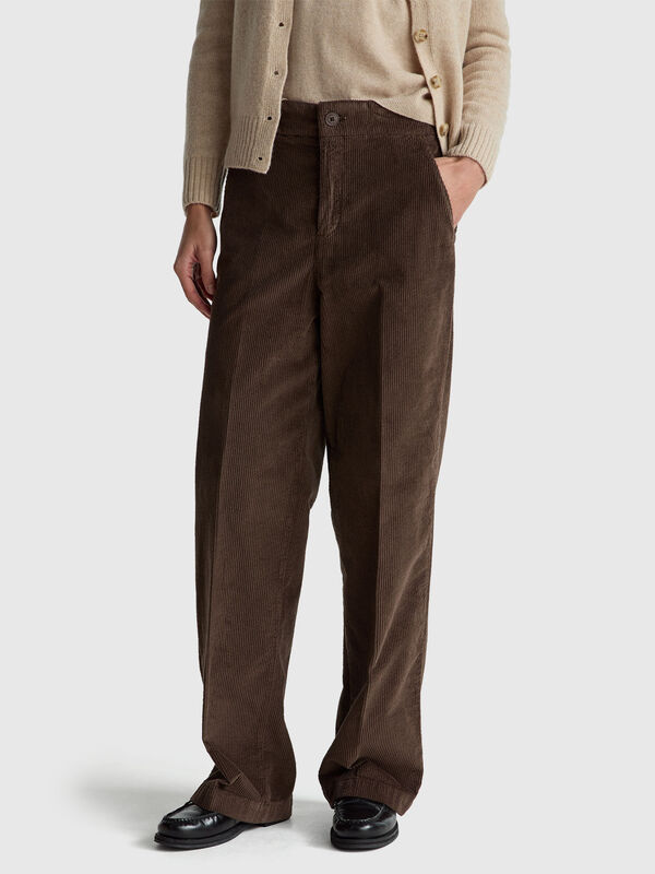 Wide velvet pants Women