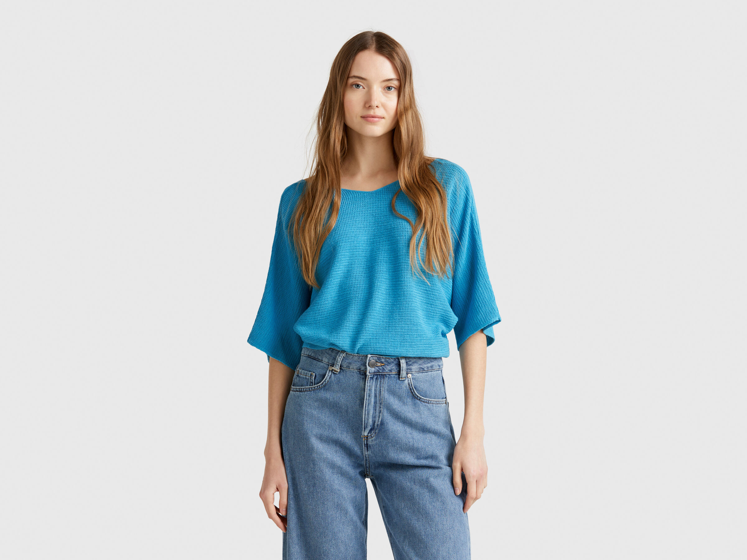 V NECK SWEATER H/S Women image number 1