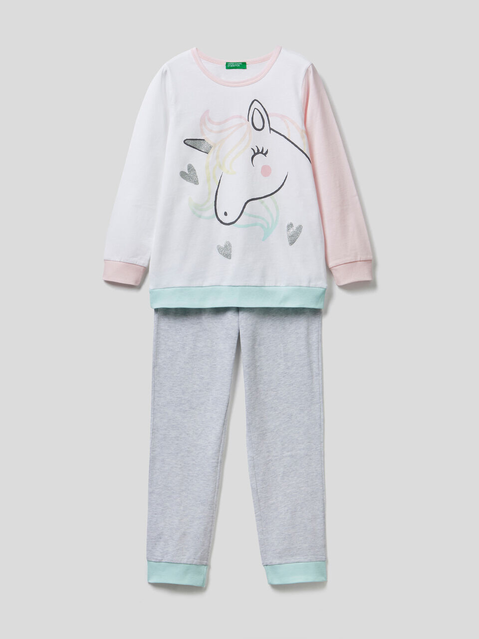 Pyjamas with unicorn print image number 1