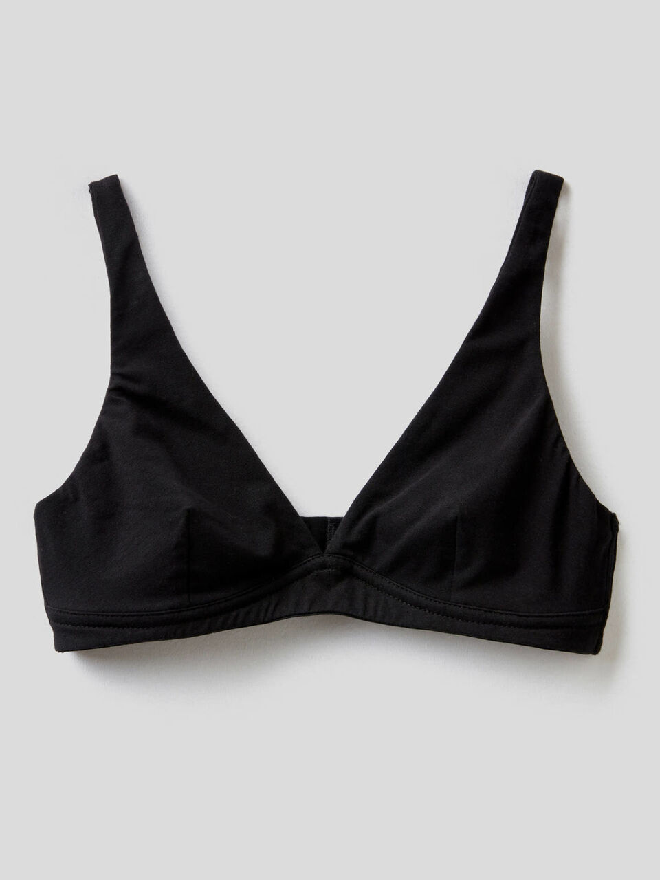 Sail-shaped bra in stretch organic cotton image number 1