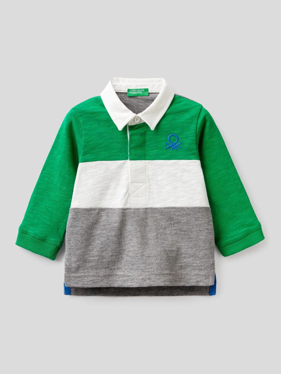Rugby polo in 100% cotton image number 1