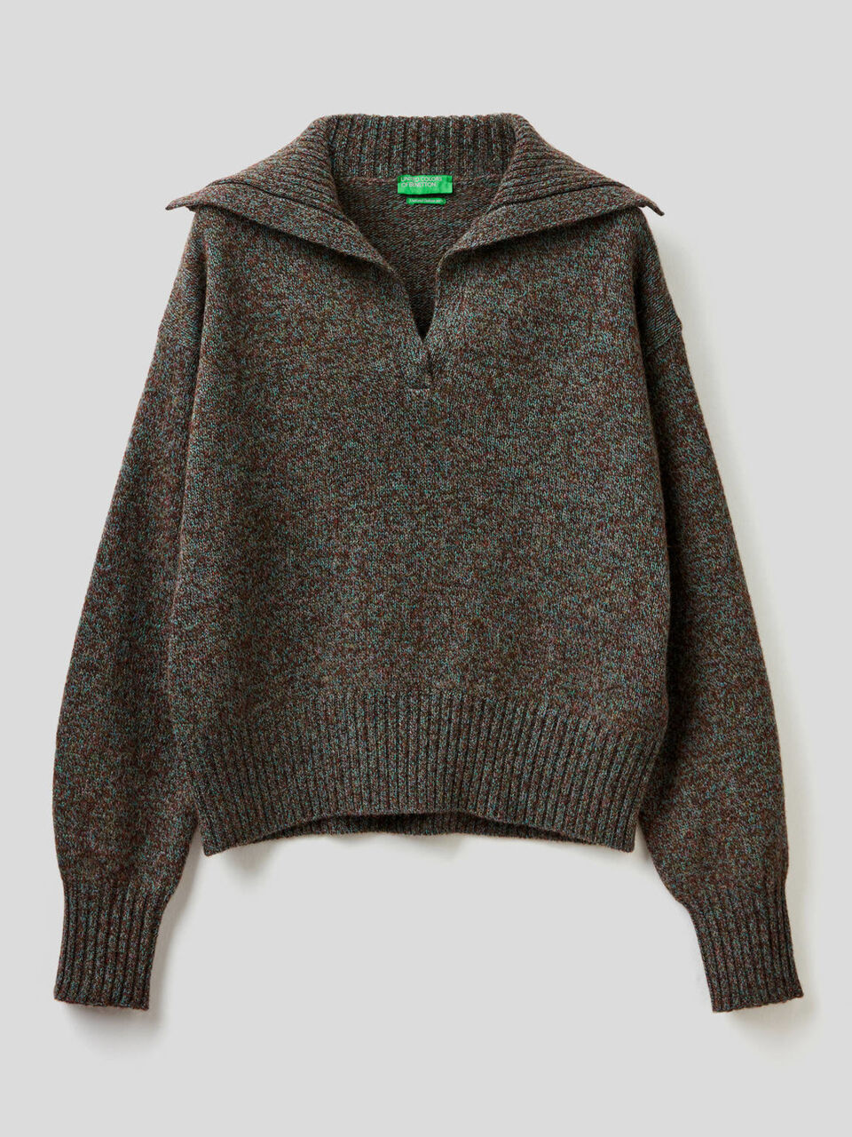 Polo in pure tricot Shetland wool image number 1