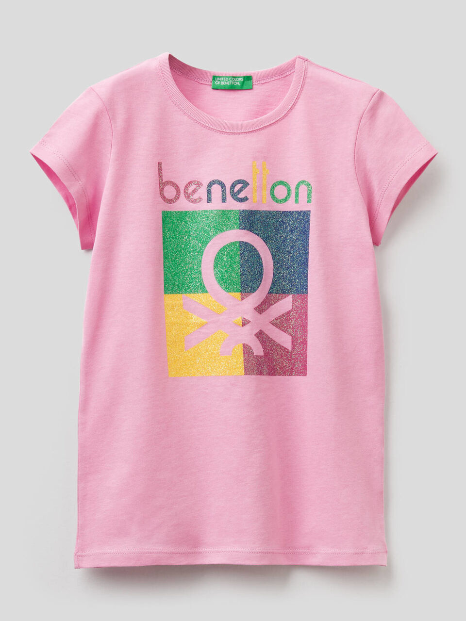Pure cotton t-shirt with print image number 1