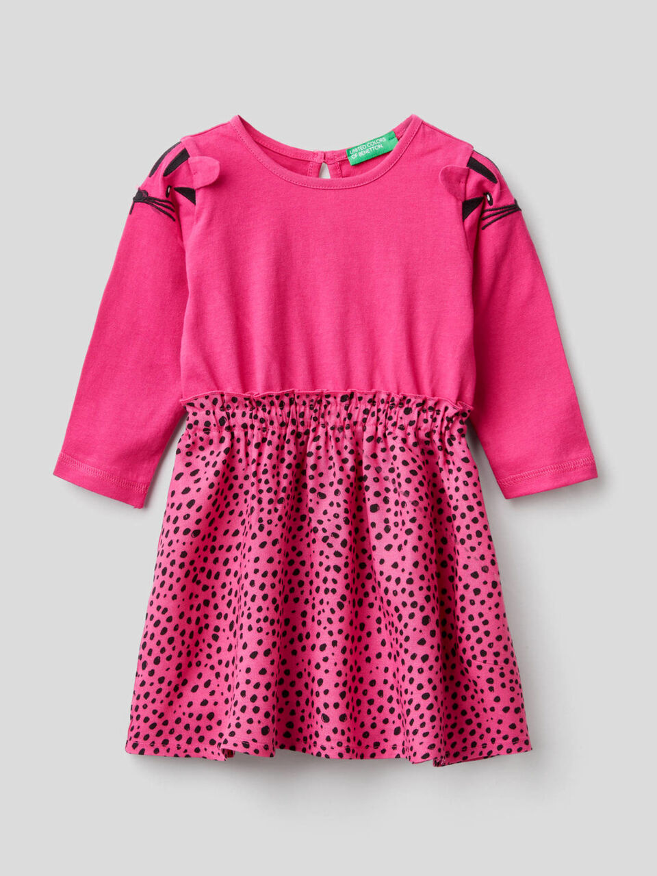Dress with patterned skirt image number 1