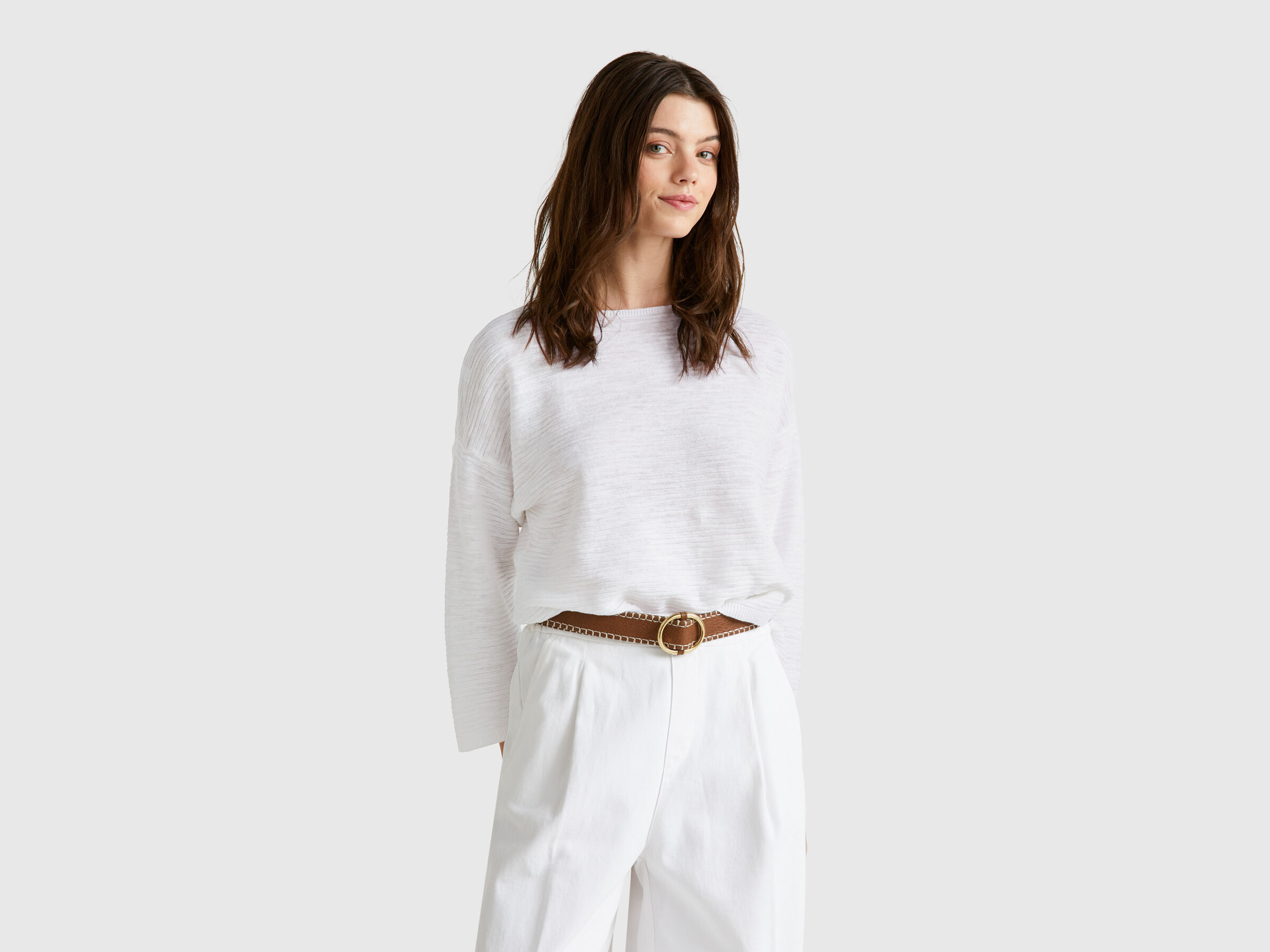 BOAT-NECK SWEAT.L/S Women image number 0