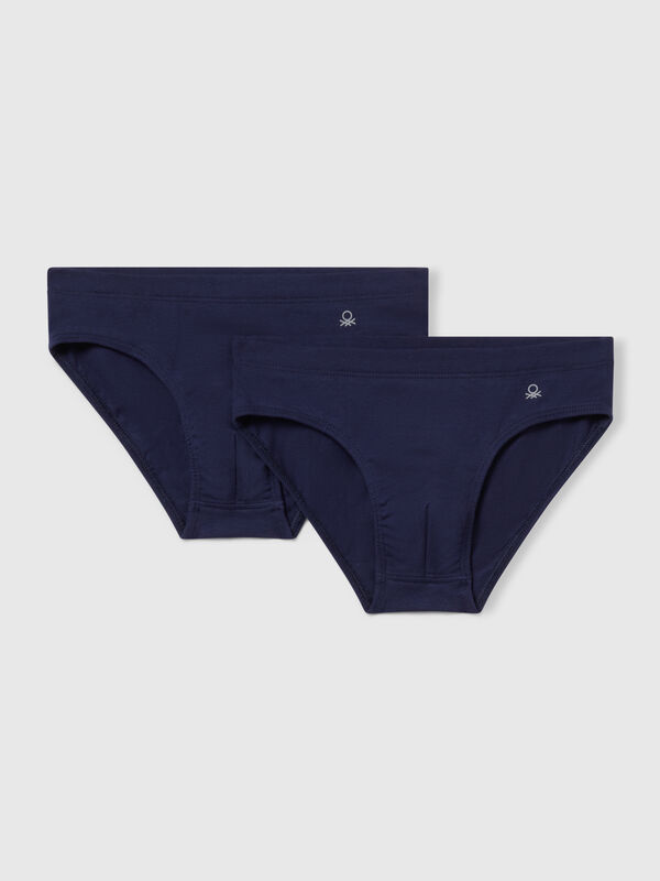 Two pairs of underwear in stretch cotton Junior Boy