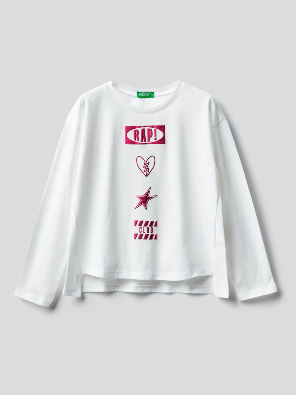 Long sleeve 100% cotton t-shirt image number 1