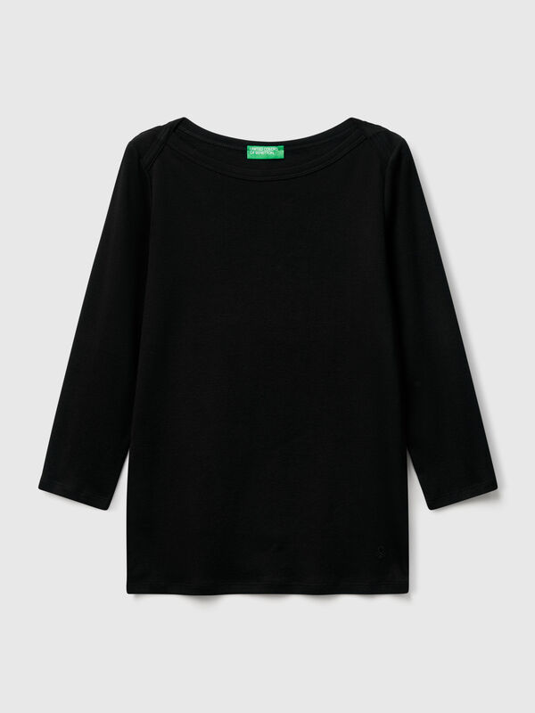 T-shirt with boat neck T-shirt with boat neck Women