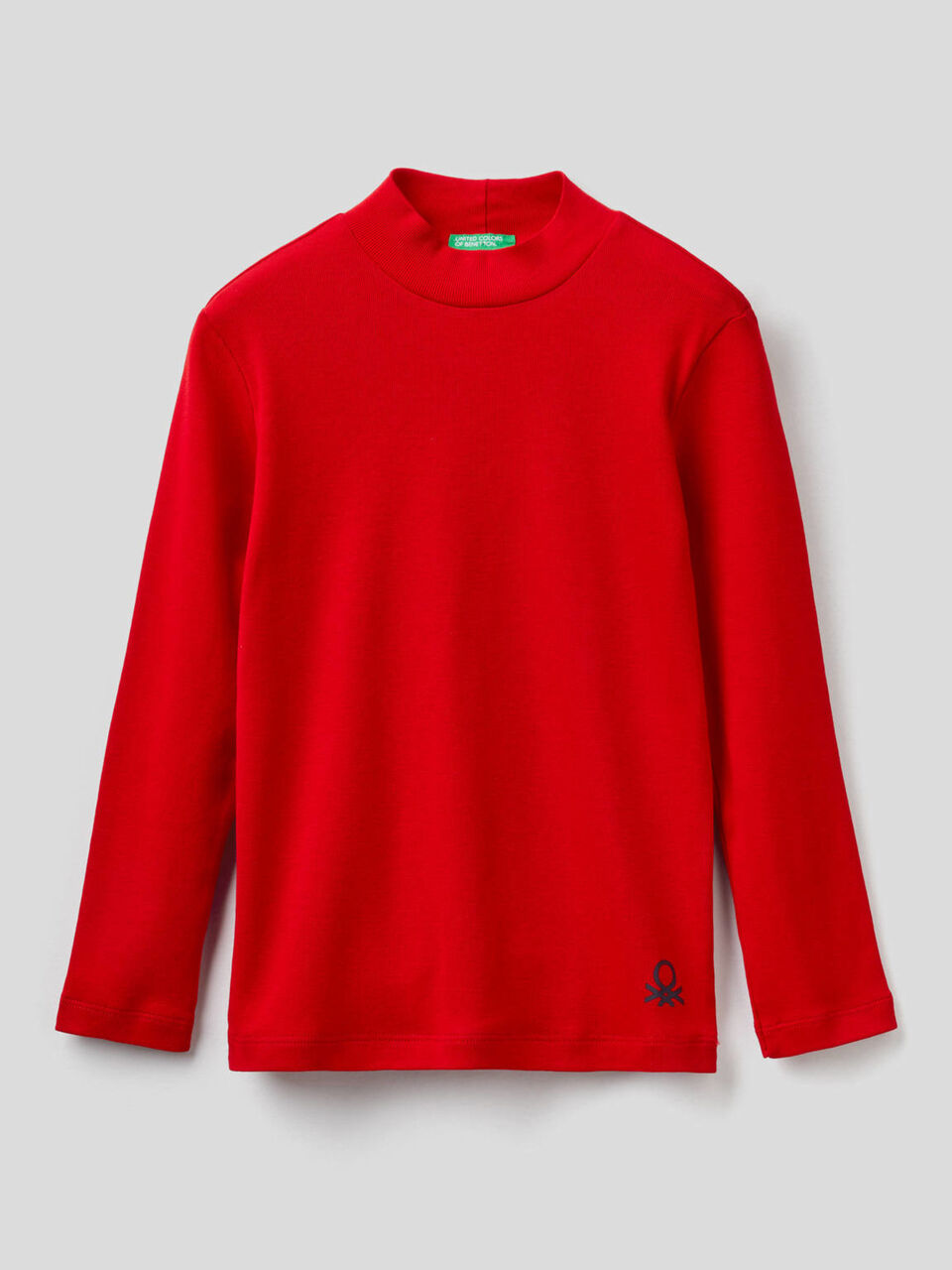 Turtleneck t-shirt in organic cotton image number 1