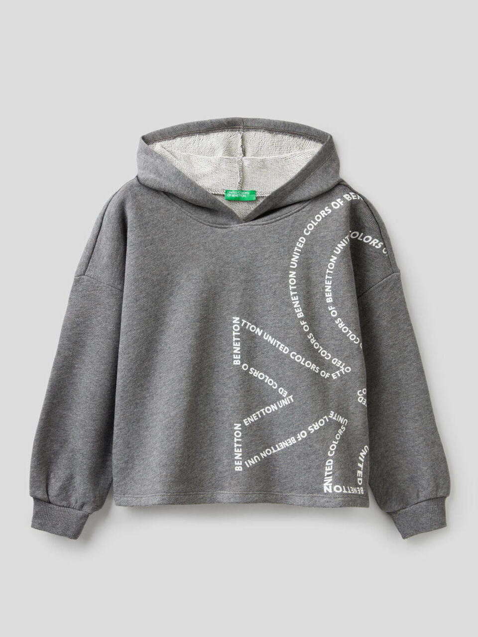 Boxy sweatshirt in 100% cotton image number 1