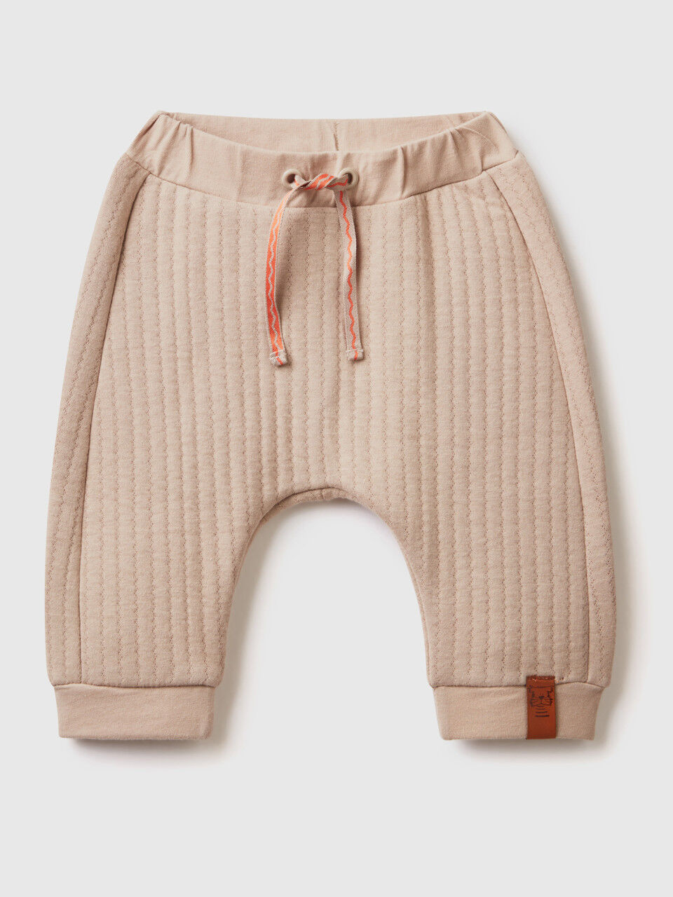 Quilted-look trousers