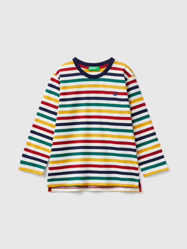 Striped t-shirt in 100% cotton Junior Boy