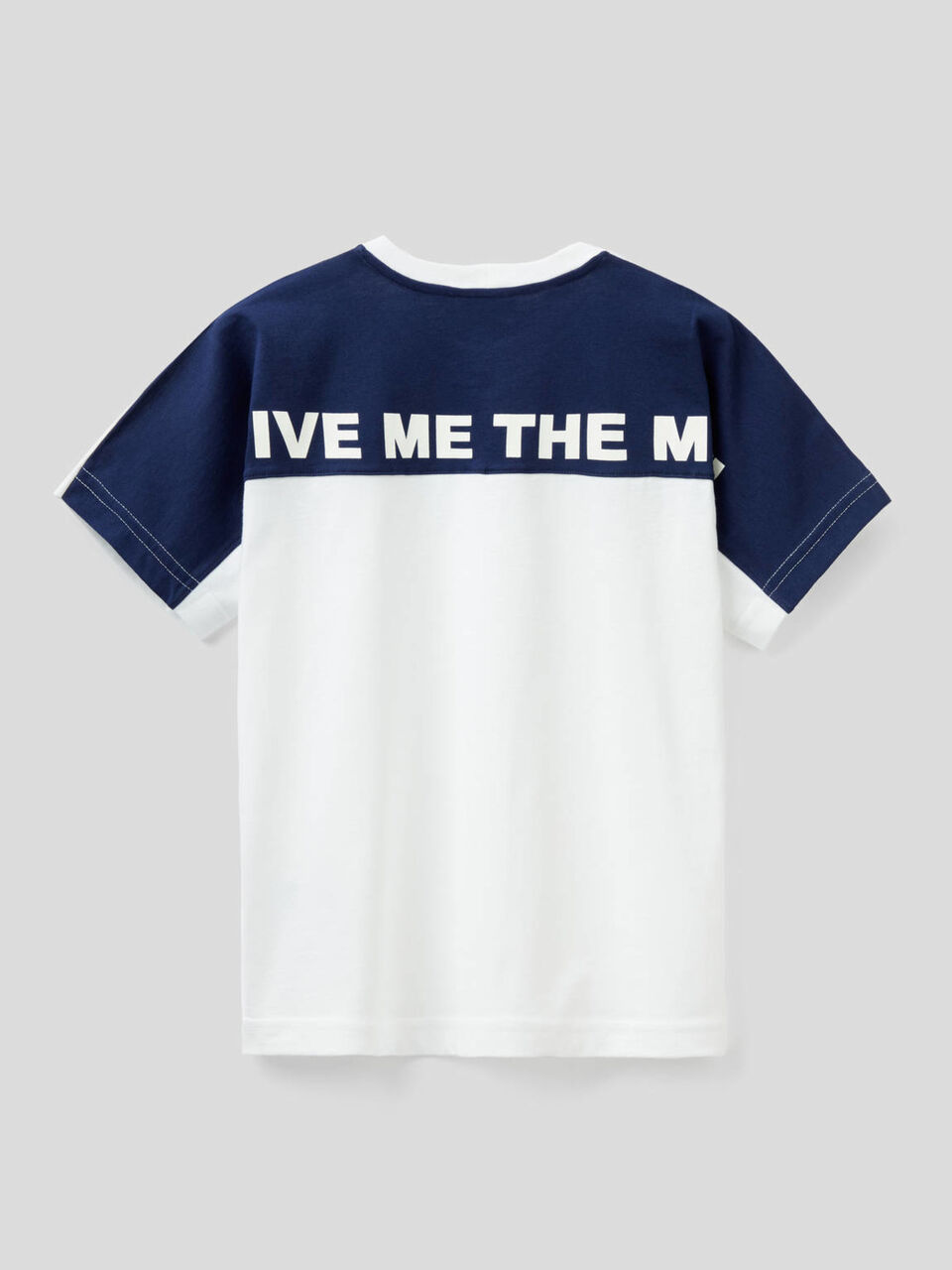 100% cotton t-shirt with slogan image number 2