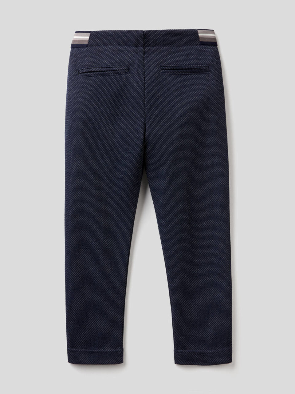 Slim fit chinos with micro pattern image number 2