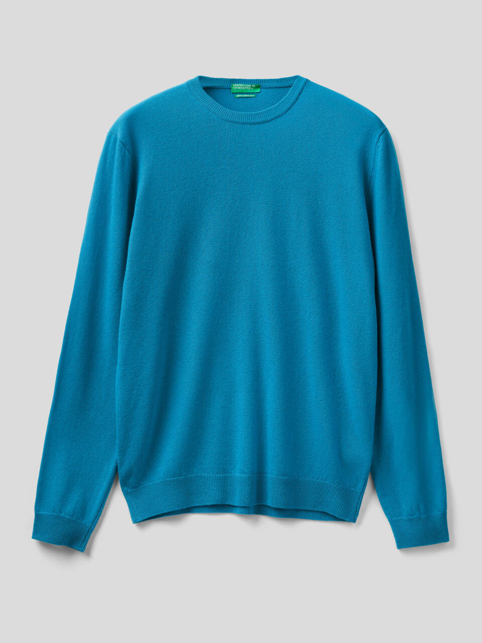 Crew neck sweater in pure virgin wool image number 1