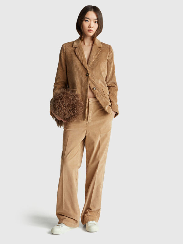 Wide velvet pants Women