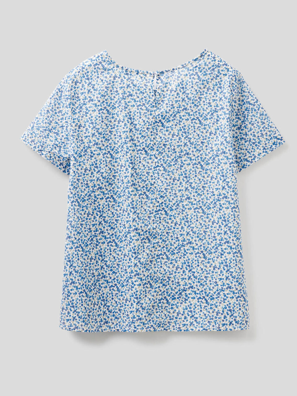 Patterned blouse in pure cotton image number 2