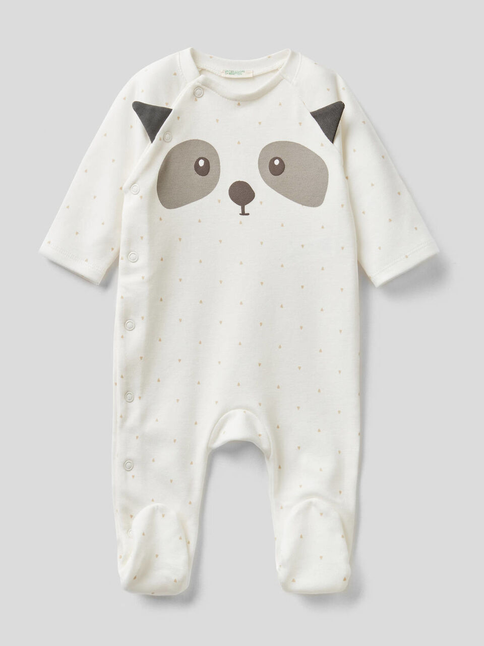 Animal onesie in organic cotton image number 1