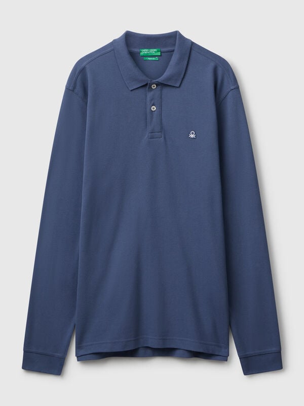 Long sleeve cotton polo  Men