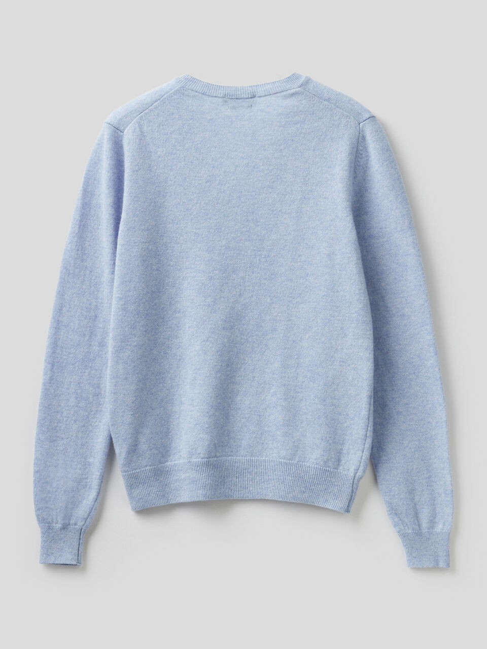 V-neck sweater in pure virgin wool image number 2