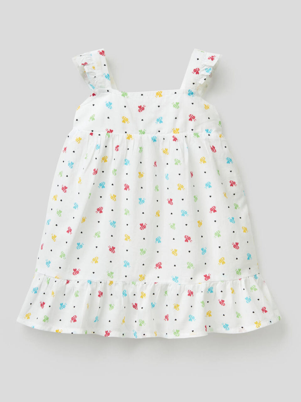 Printed dress in 100% cotton image number 1