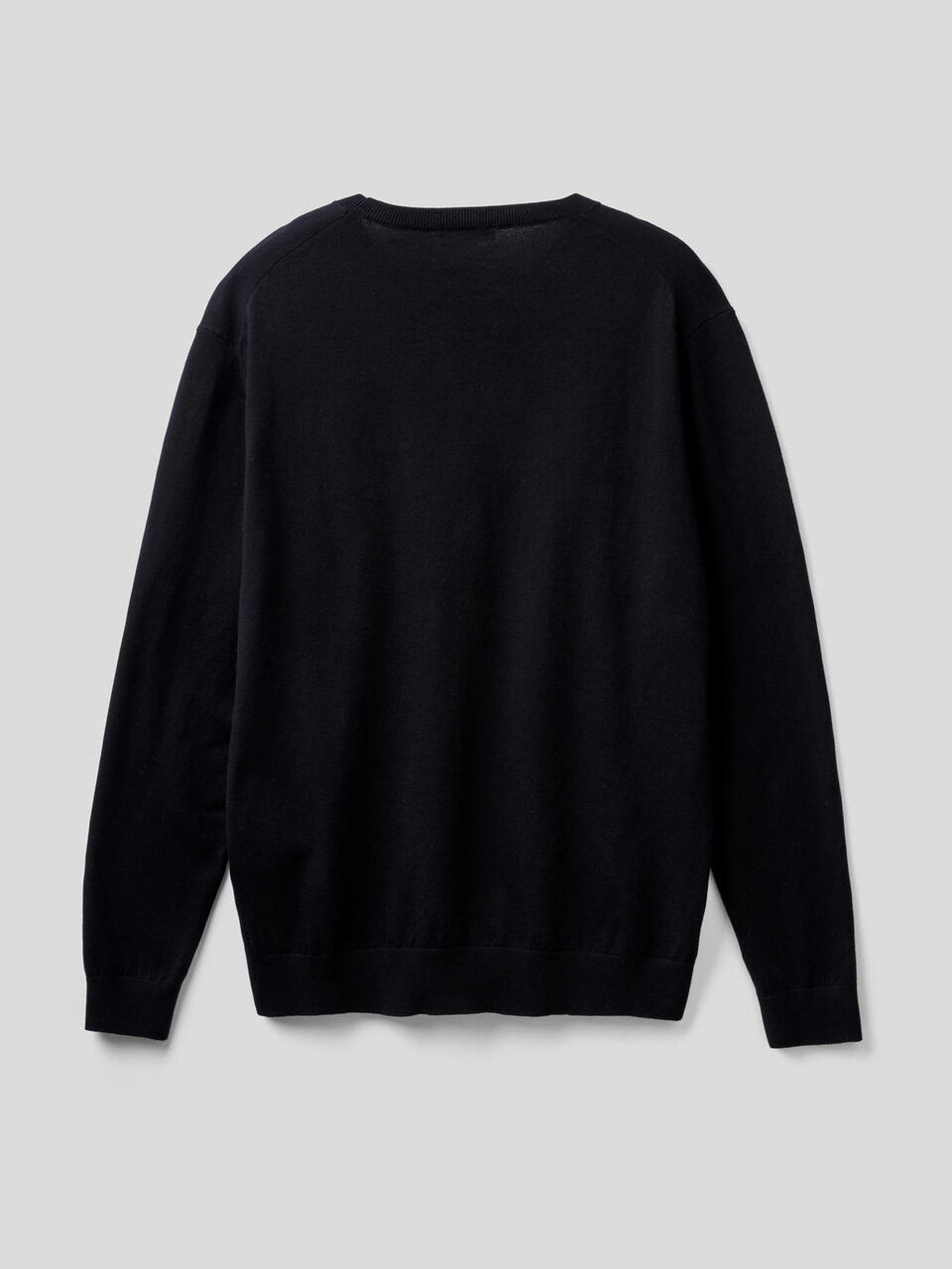Crew neck sweater in cotton blend image number 2