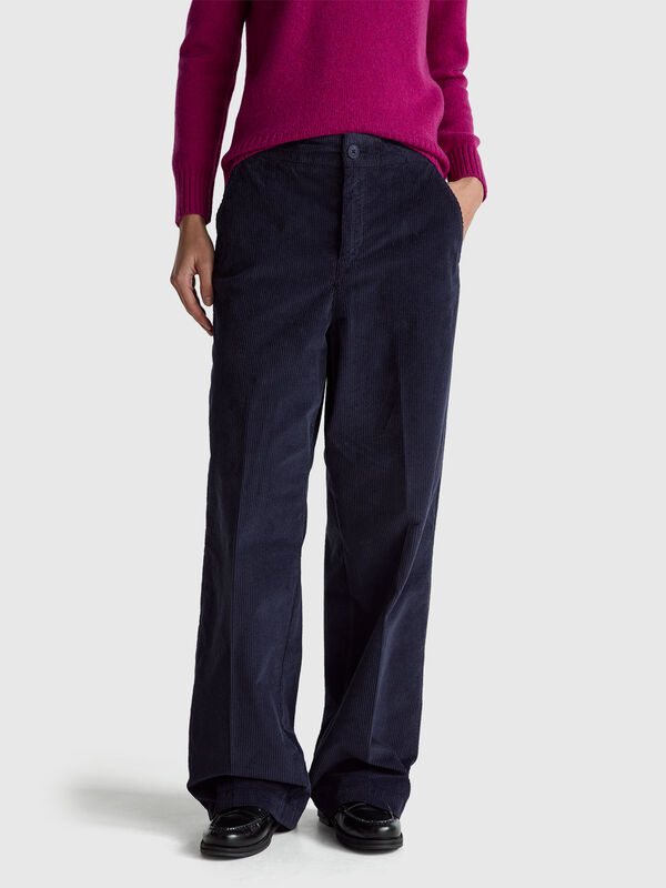 Wide velvet pants Women