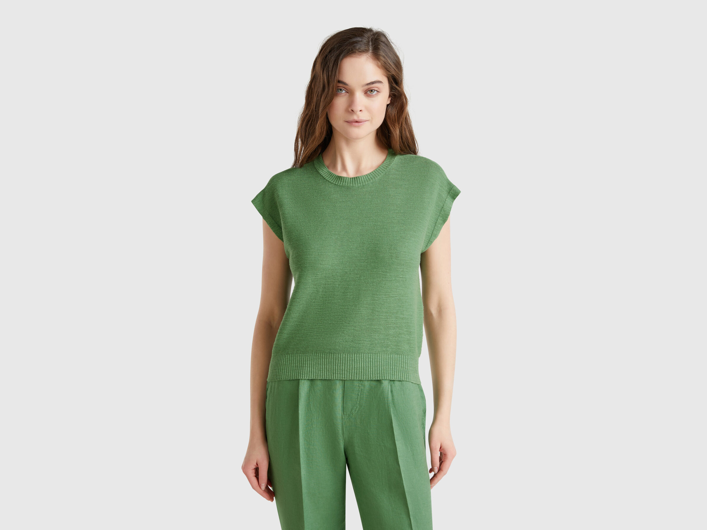 SLEEVELESS SWEATER Women image number 0